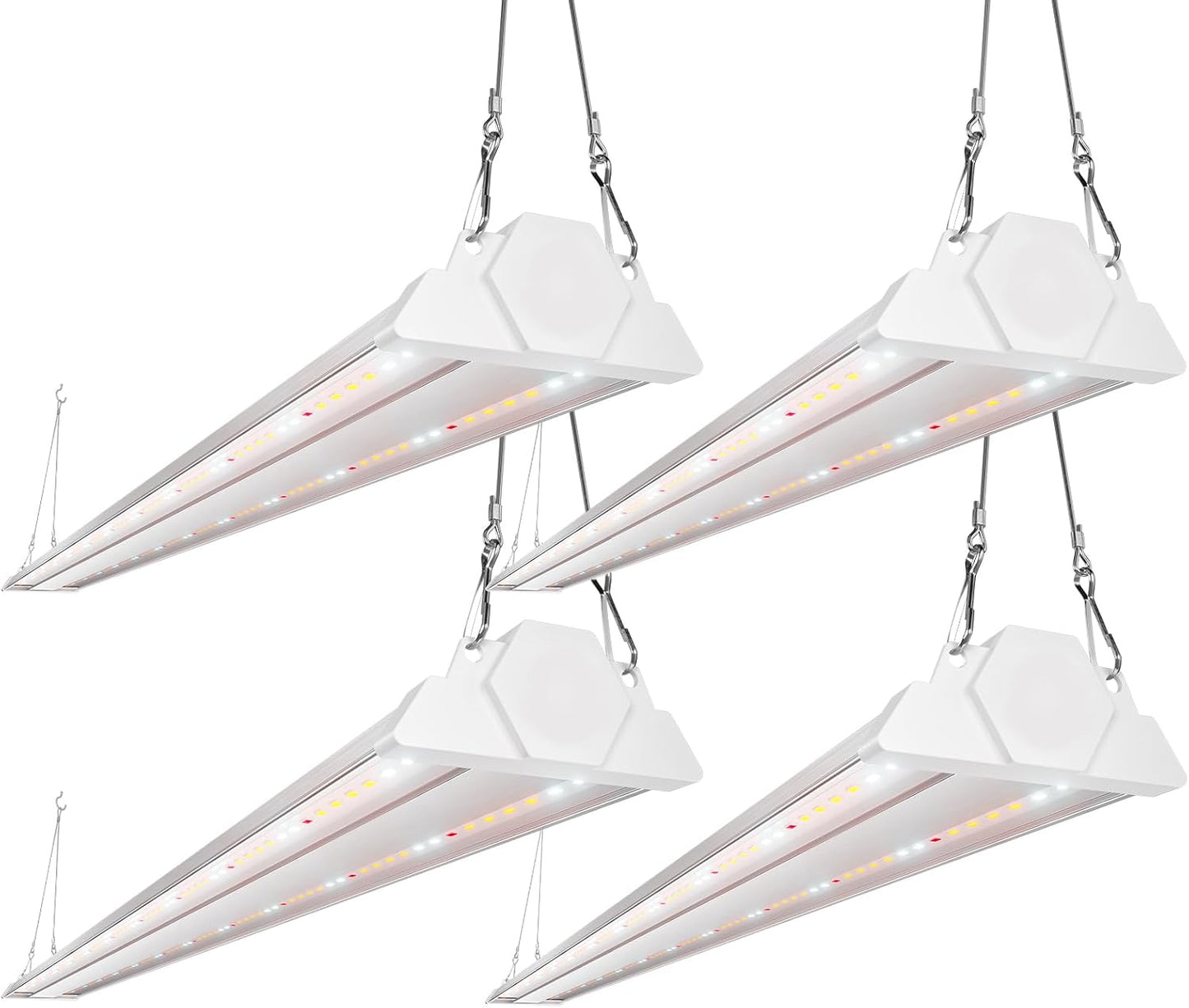 4 Luces LED Cultivo 60W 4pies Espectro Completo Interior