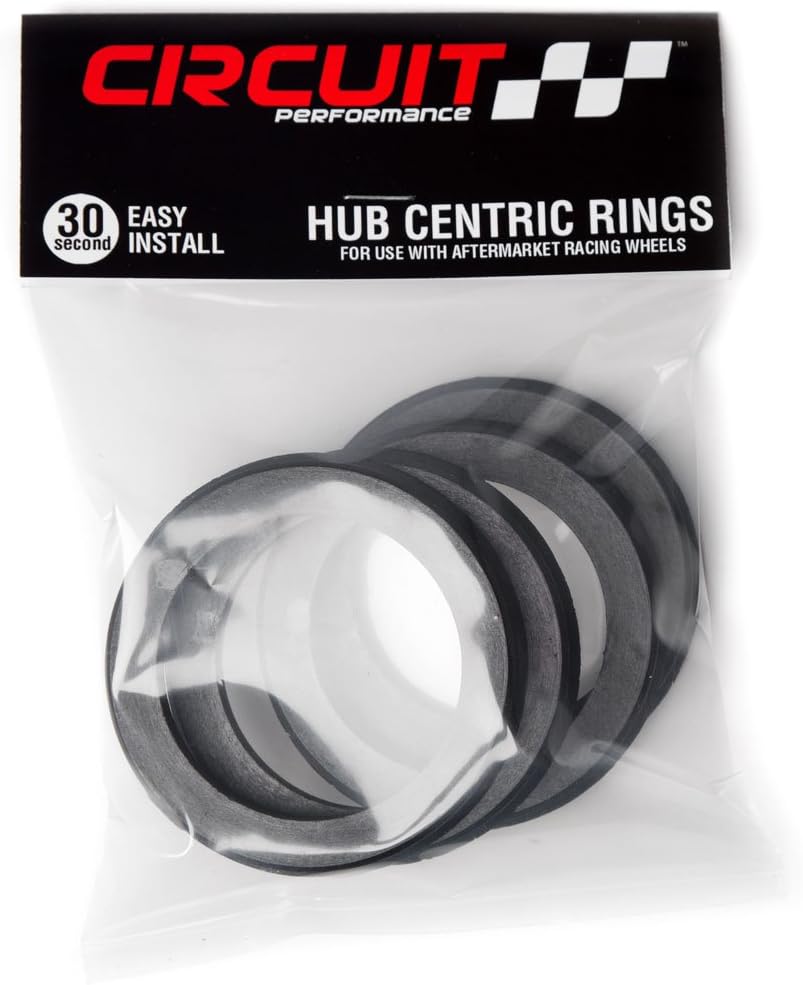 Anillos hub centric negro plástico policarbonato 2.878pulg