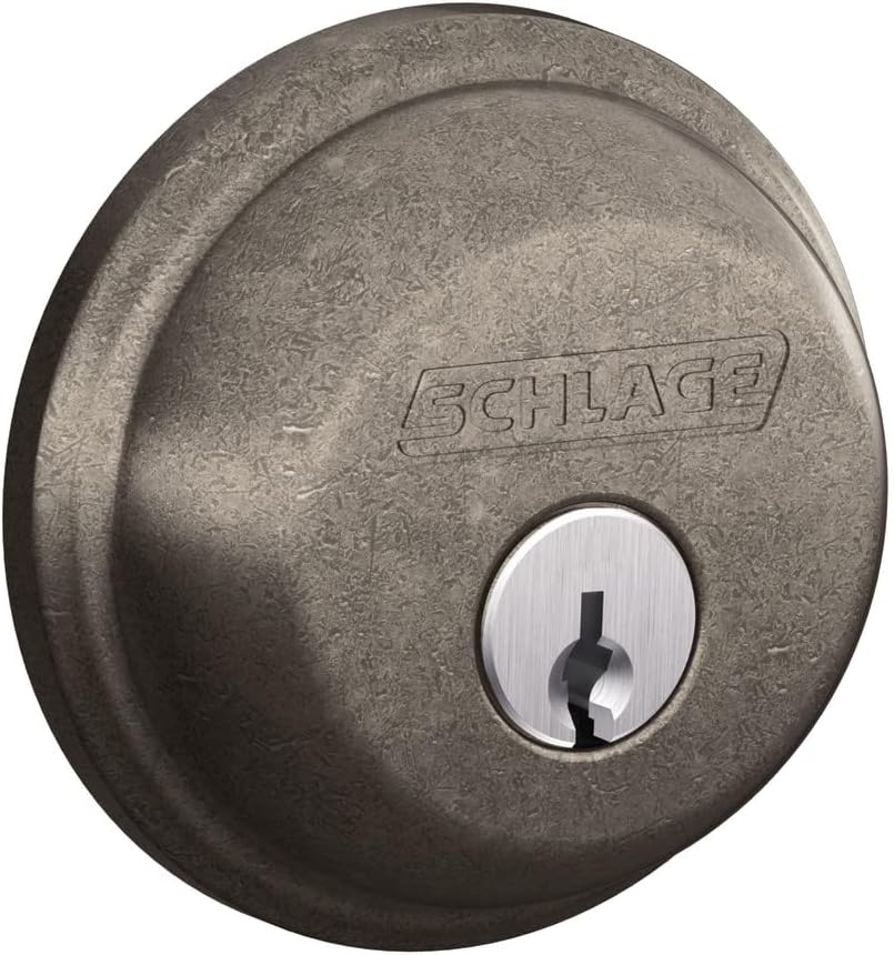 Cerrojo seguridad B60N621 llave 1 lado níquel envejecido