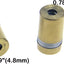 12 Pzas Soporte Acero Inox 1/2x3/4 Pulg para Letreros Pared