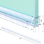 Tira sellado puerta ducha 36pulg PVC transparente 10mm