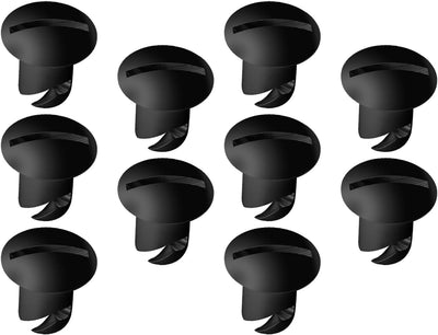 10 Sujetadores Aluminio 7/16" para Dzus Negro