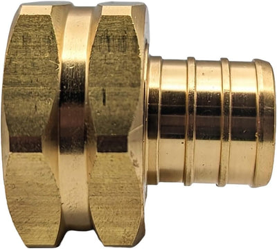 Adaptador manguera jardín latón 3/4 PEX conector hembra