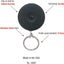 Funda llaves retractor 24pulg clip negro