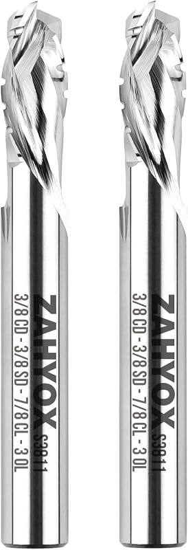 Broca de Router CNC 3/8" 7/8" corte 2 pzas
