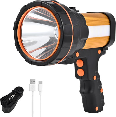 Linterna recargable led 8h resistente agua emergencias camping
