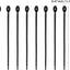 20 Pzas Bridas Silicona 8pulg para Cables y Bolsas Negro