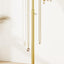 Soporte joyas dorado con barra T ajustable y base mármol