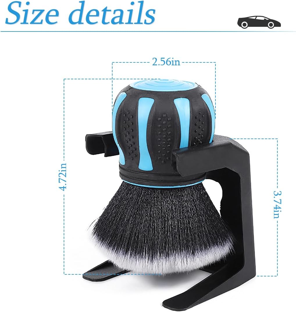 Cepillo coche sintético XL con estante almacenamiento