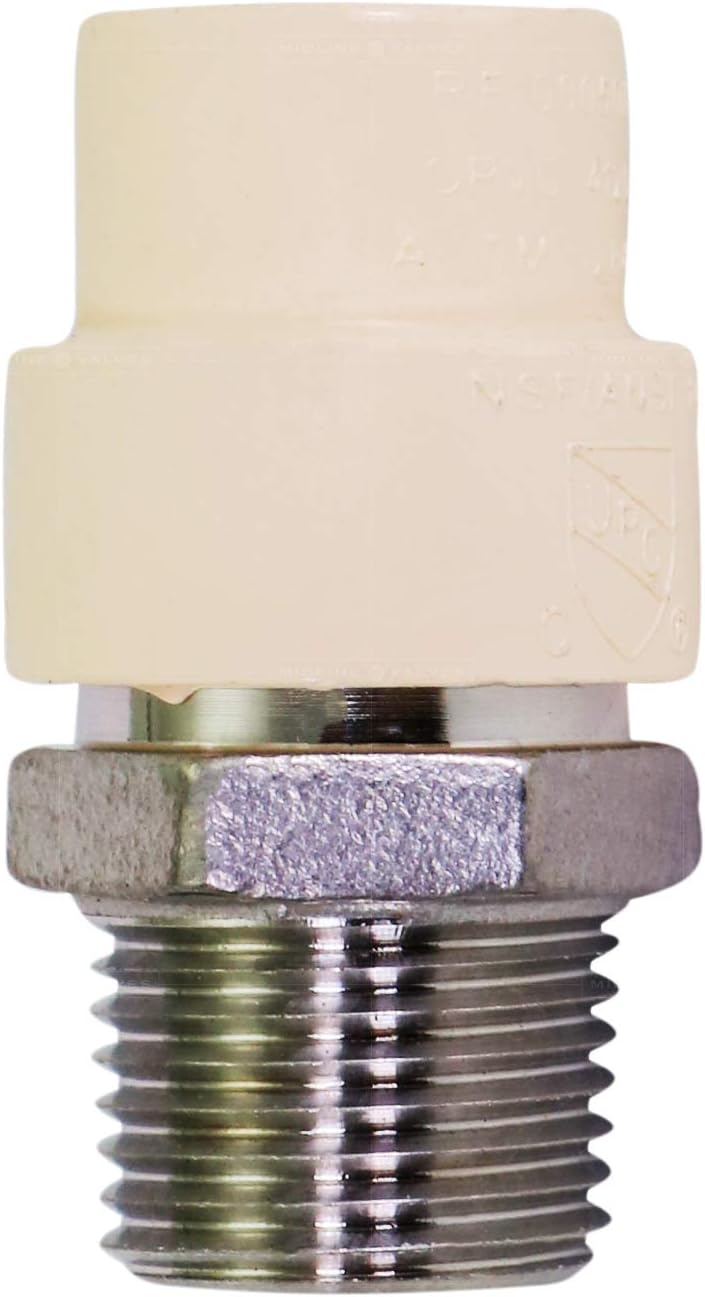 Adaptador CPVC 3/4 en acero inox diseño duradero