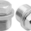 2 Pzas Enchufe Rosca Hexagonal Acero Inox M18x1.5