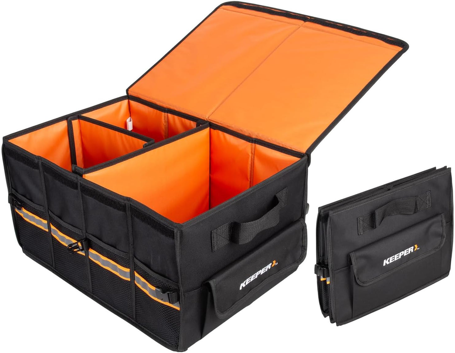 Organiz. maletero coche 48L plegable antiderrap