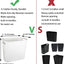 Cubo basura 3.5gal plástico con asas baño dormitorio
