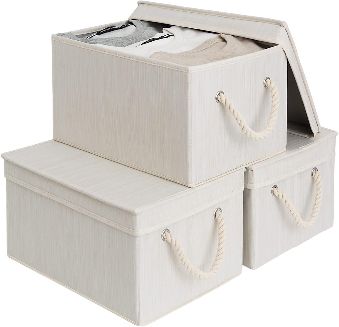 Cajas almacenamiento con tapas