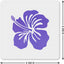 Plantilla hibisco 6" reutiliz. para pintar