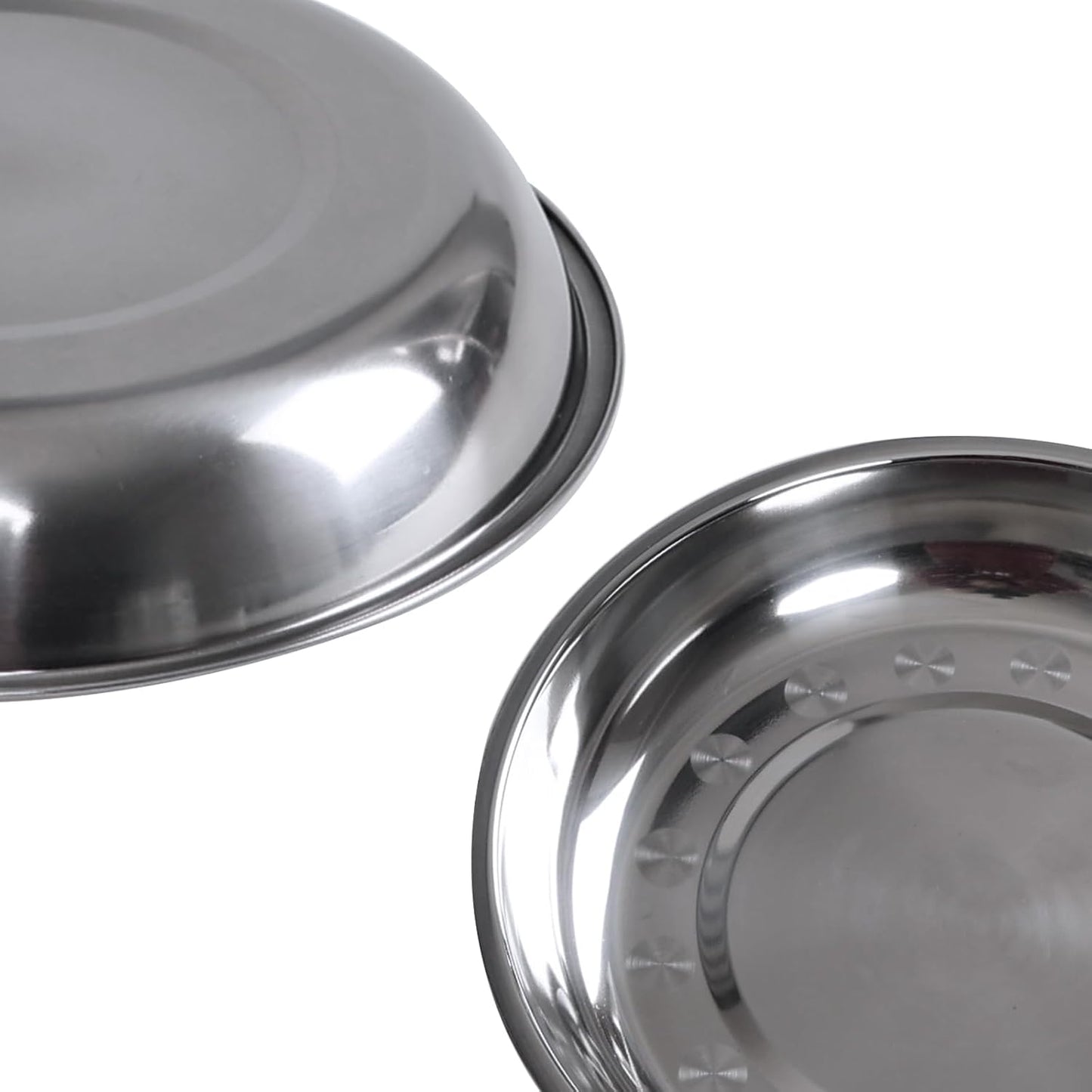 4 Pzas Placas Acero Inox para Acampar