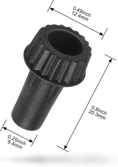 Perillas interruptor lámpara color negro 4 pack