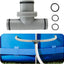 Conector manguera piscina junta T 1.5 a 1.25" 3 cabezas