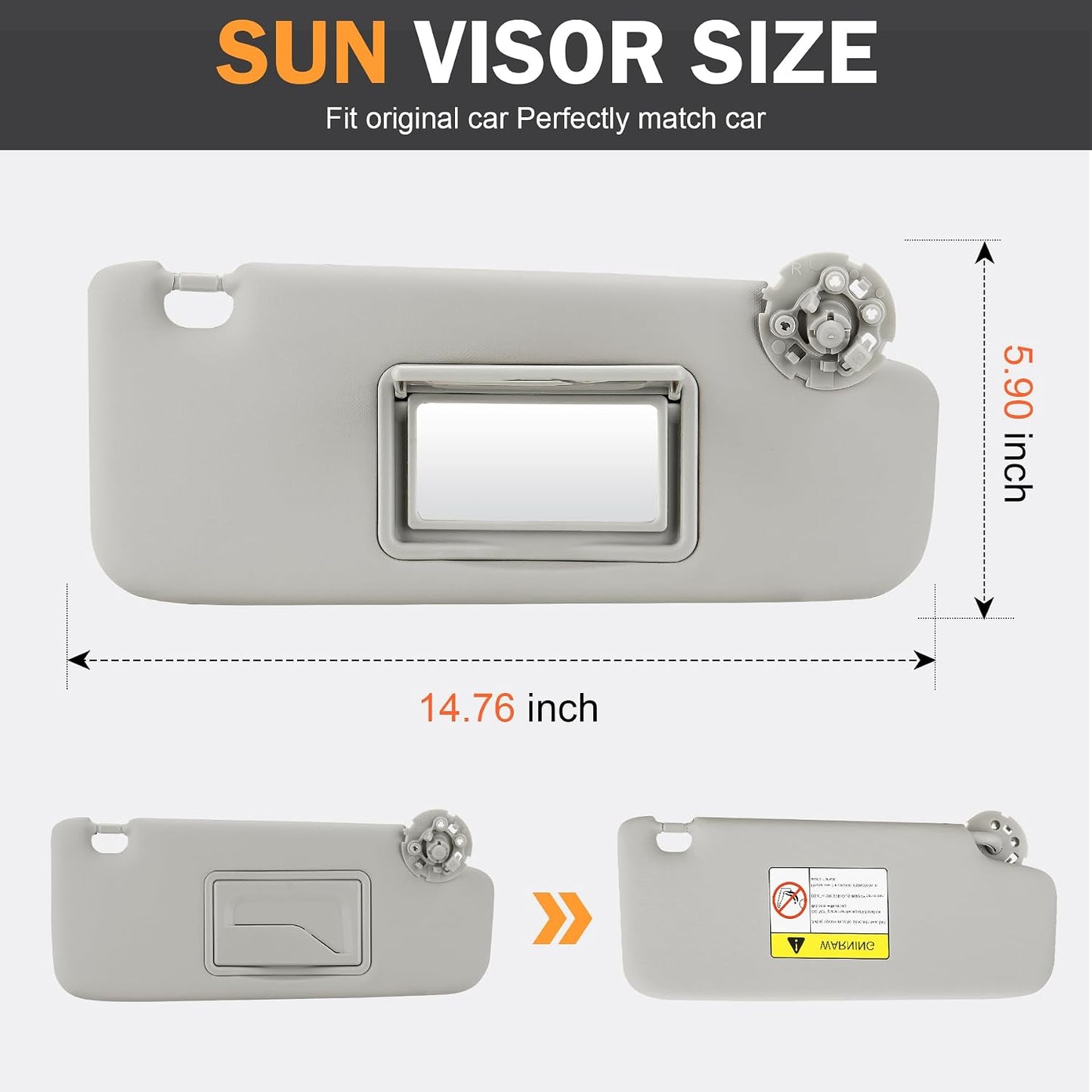 Visera parasol gris para Chevy Cruze