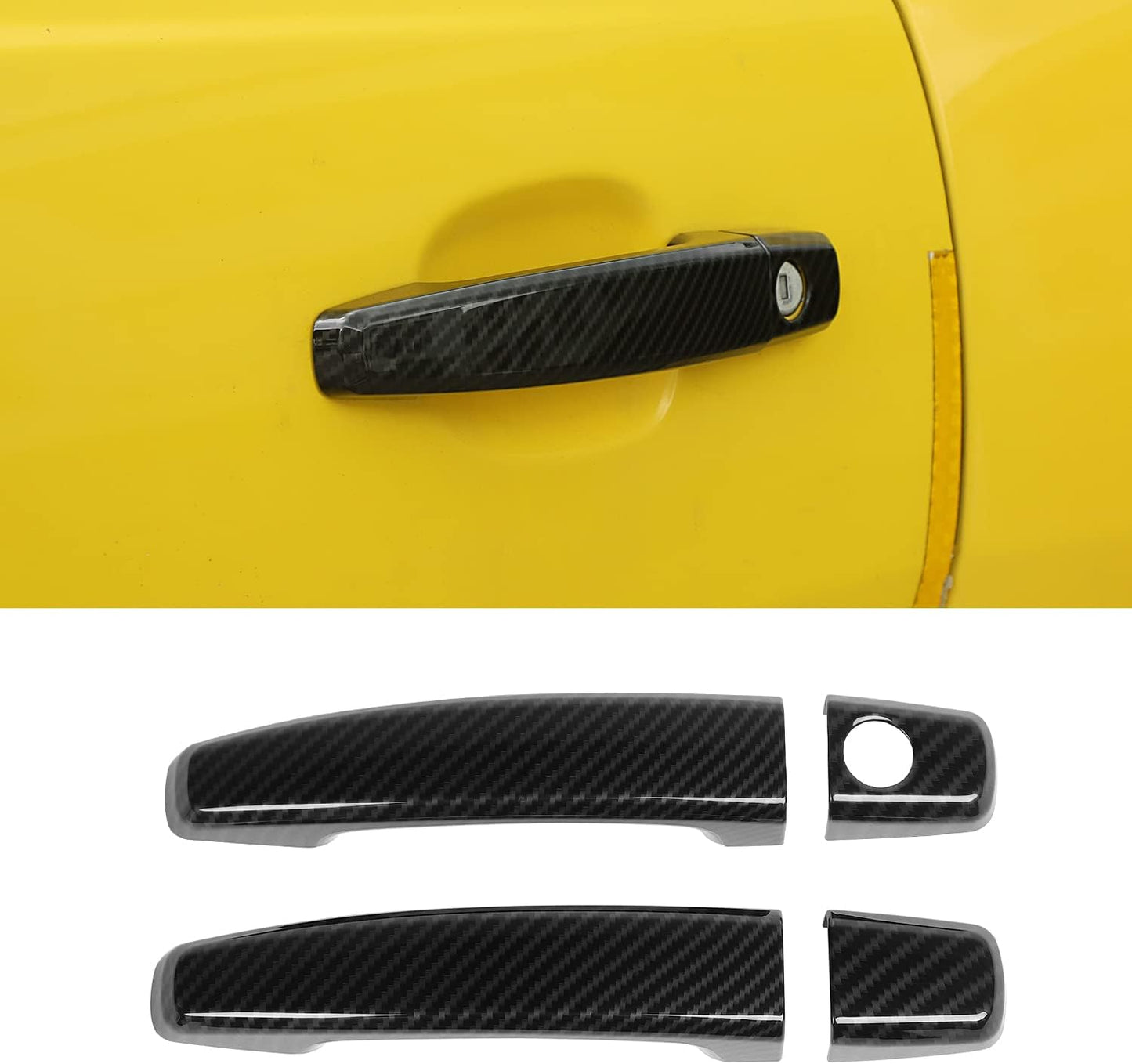 Accesorios fibra de carbono para manija puerta Camaro 10-15
