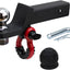Soporte bola enganche remolque 2" 6000lb pasador clip negro