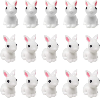 20 Figuras Conejo Resina Decoración Micro Paisaje