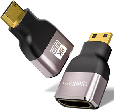 2 Pzas Adaptador Mini HDMI a HDMI 8K 4K 2K comp