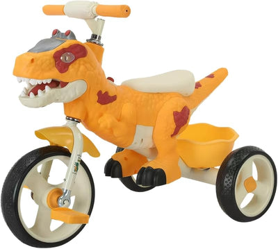 Triciclo dinosaurio para niños con luces y música