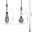 Cadena tracción ventilador techo vintage 14pulg cuentas