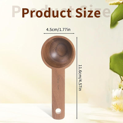 Cuchara madera nogal para café molido 0.5oz 1 cucharada