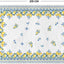 Alfombra verano iris limón azul lavable para dormitorio sala