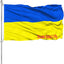 Bandera ucraniana 3x5pulg doble cara poliéster 200D