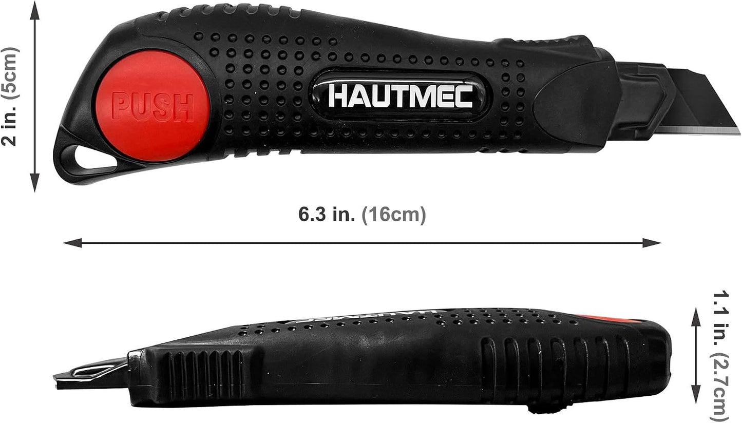 Cuchillo utilitario 0.709pulg interruptor rojo hoja negra