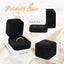 Set 12 cajas terciopelo para anillos 2.1x2"
