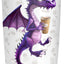 Vaso dragón morado acero inox 20oz con tapa