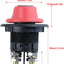 Interruptor aislador batería 100A 32V CC para motocicleta