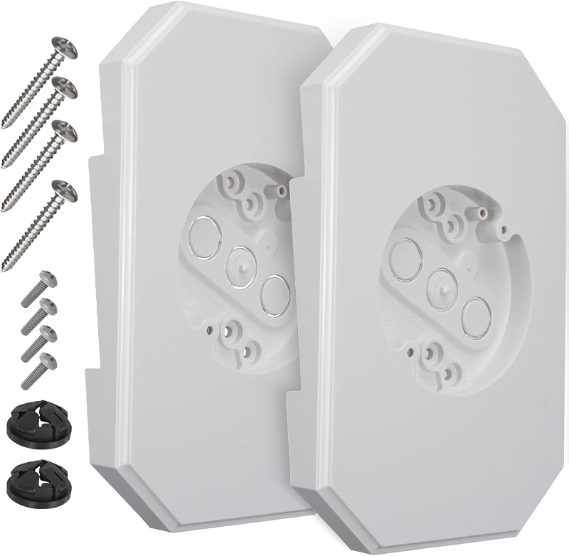 Bloque montaje luz exterior 8141DBL placa lateral 1/2pulg