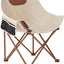 Silla camping plegable con bolsa y bolsillo caqui