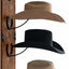 Perchero sombrero vaquero madera 34.6x10.1x13.5"