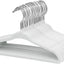 Perchas terciopelo antideslizantes para bebé set 30 blanco