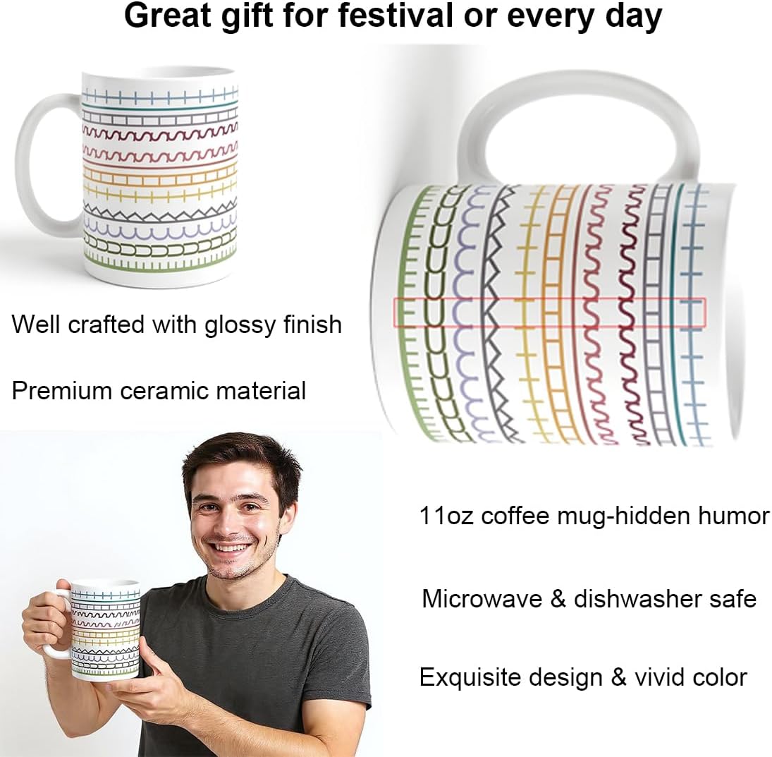 Taza café mensaje oculto 11oz regalo graciosos hombres mujeres