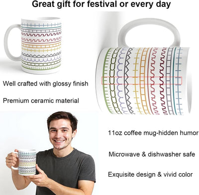 Taza café mensaje oculto 11oz regalo graciosos hombres mujeres