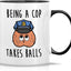 Taza cerámica oficial policía 11oz regalo cumpleaños