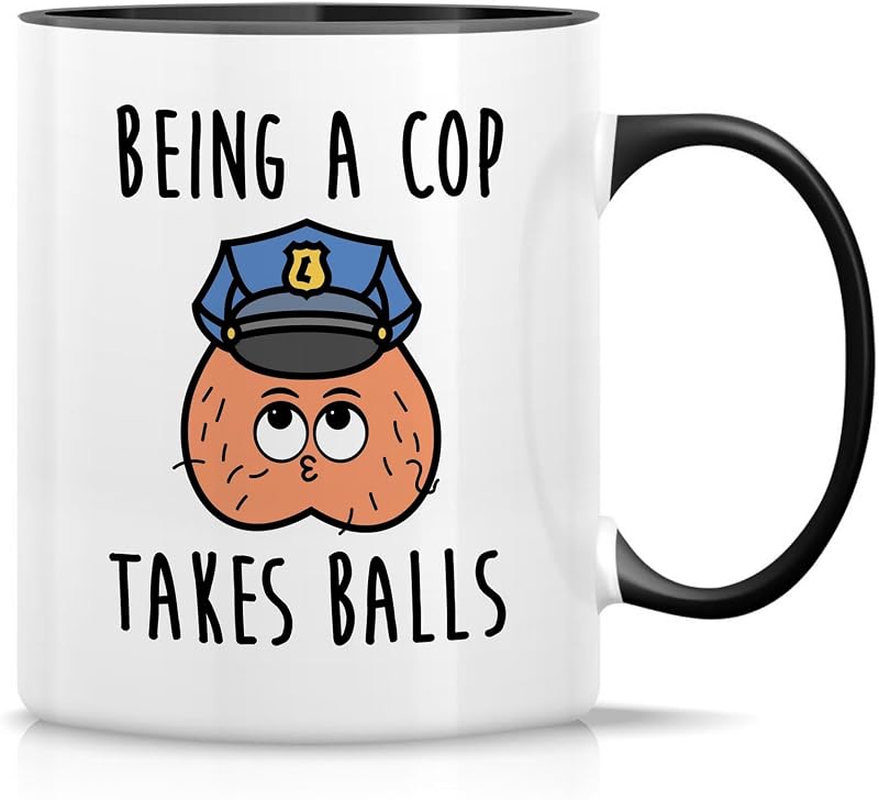Taza cerámica oficial policía 11oz regalo cumpleaños