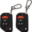 2 Fundas llavero Jeep con 4 botones silicona comp
