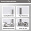 Tornillos M8x20mm acero inox 304 Allen brillante 6 Pzas