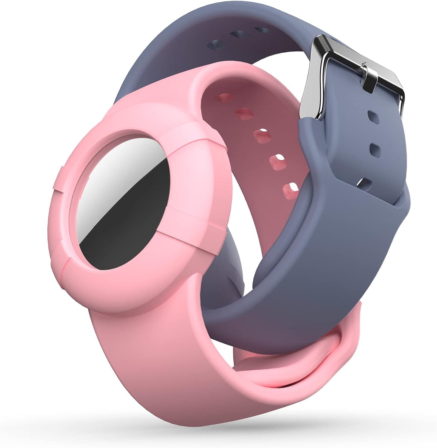 Pulsera Airtag para niños 2 pzas ajustable silicona suave