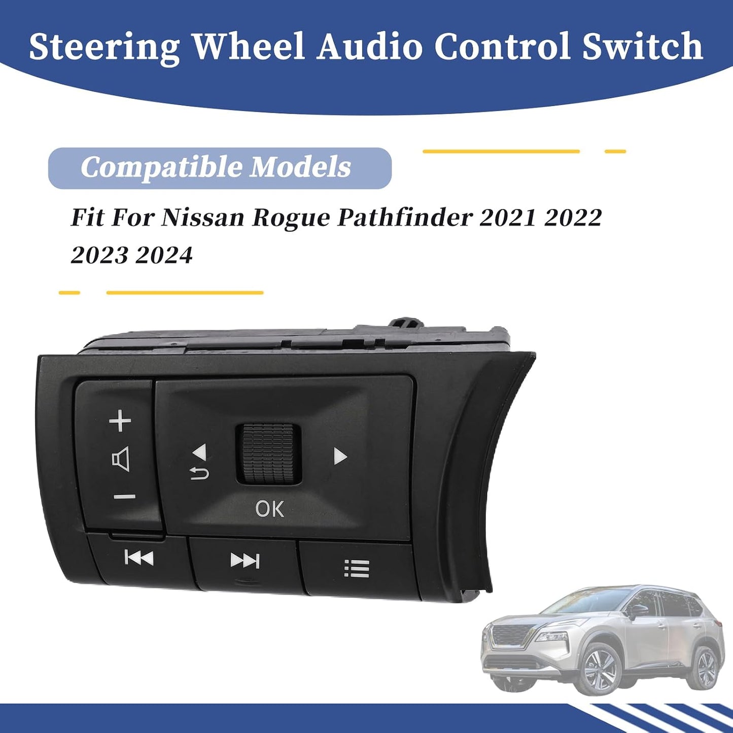 Interruptor audio volante izquierdo Nissan Rogue 21-24