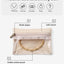 Bolsa terciopelo joyas con cremallera transparente viaje