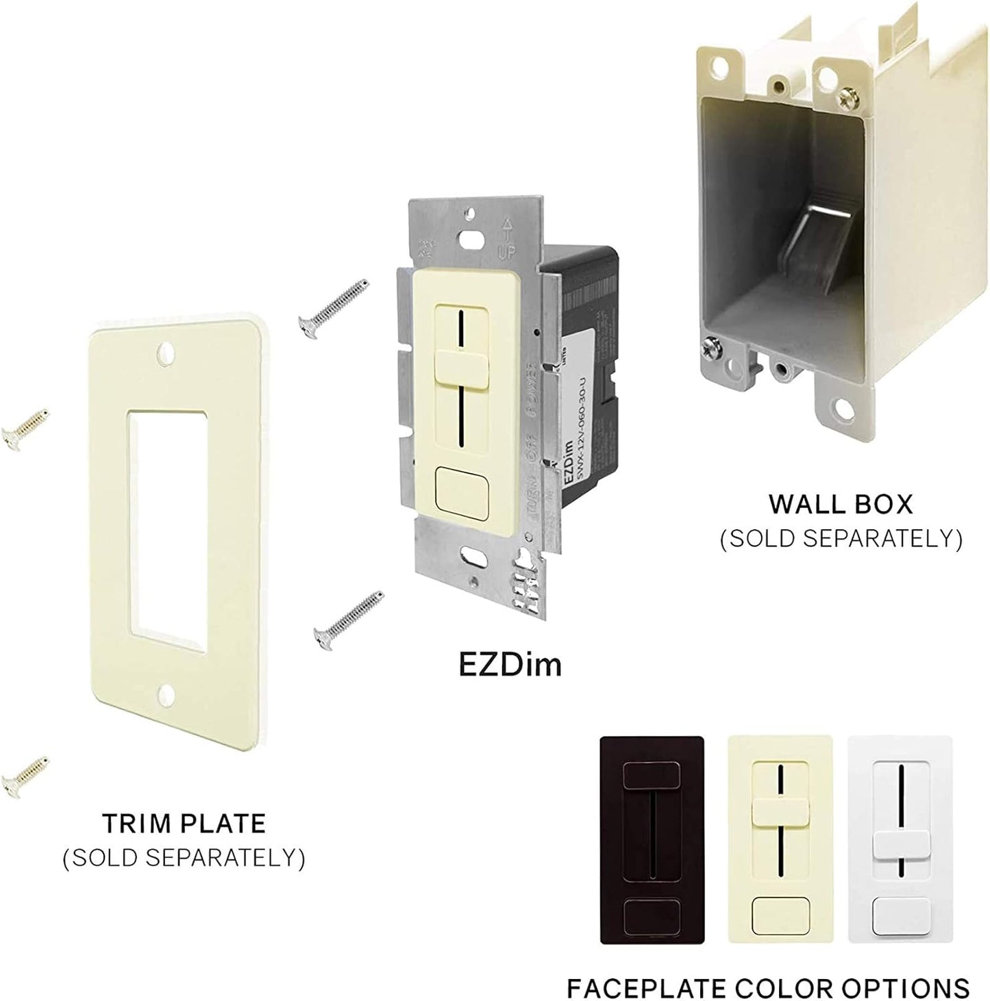 Interruptor regulador luz 12V CC 40W comp cinta UL